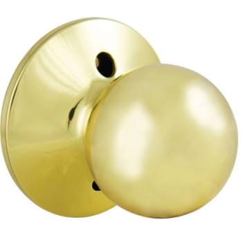 Image for Defiant Saturn Dummy Door Knob (Polished Brass) from HD Supply
