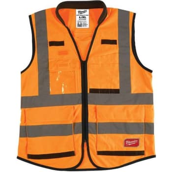 Image for Milwaukee 2xl- 3xl Class 2 Hi Visibility Performance Safety Vest (Orange) from HD Supply