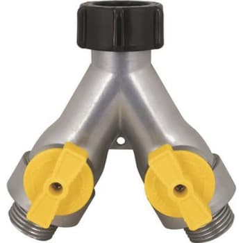 Image for Melnor HiFlo Metal 2-Way Hose Shut-Off from HD Supply