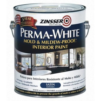 Zinsser 1 gal. Perma-White Mold and Mildew-Proof Satin Interior Paint