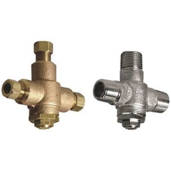 Image for Powers Process Controls 3/8 in. Rough Bronze Lead-Free Thermostatic Mixing Valve from HD Supply