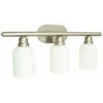 Image for Monument # 021405-25-CSM 3-Light Bath Light (Brushed Nickel) from HD Supply
