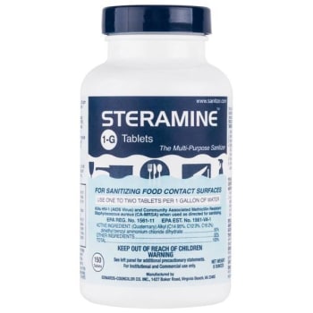 Image for Bunzl Steramine 1-G Sani-Tab For Dish Sanitation (150-Tabs) from HD Supply