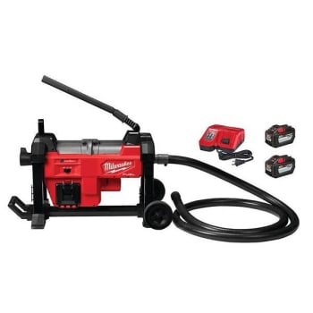 Image for Milwaukee M18 Fuel 18v Li-Ion Sewer Mach Kit W/ 12.0 Ah Battery And Rapid Charger from HD Supply