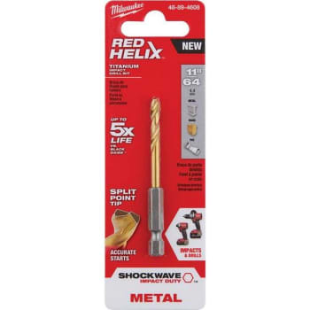 Image for Milwaukee Shockwave 11/64 In. Titanium Twist Drill Bit from HD Supply