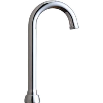 Chicago Faucets 3-1/2 In. Solid Brass Rigid/Swing Gooseneck Spout