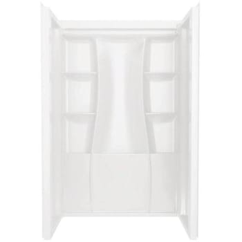 Image for Delta Classic 48 In. X 73.25 In. X 34 In. 3-Piece Alcove Shower (High Gloss White) from HD Supply