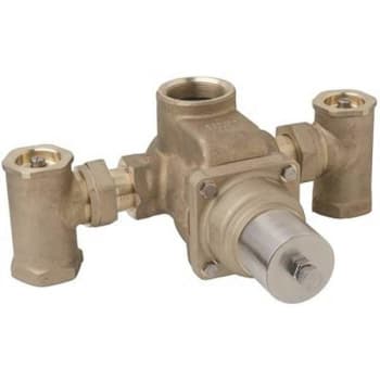 Image for Symmons 1-1/2 in. x 2 in. Tempcontrol Rough Brass Thermostatic Mixing Valve from HD Supply