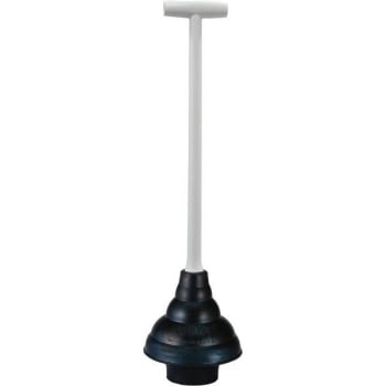 Image for Korky Black Toilet Plunger w/ White Plastic Handle from HD Supply