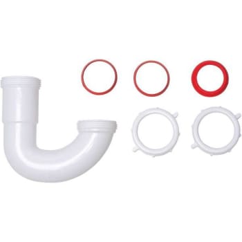 Image for Oatey 1-1/2 In. White Plastic Threaded-Joint Sink J-Bend Drain from HD Supply