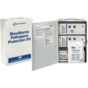 Image for First Aid Only Bloodborne Pathogen Metal Spill Clean Up Cabinet from HD Supply