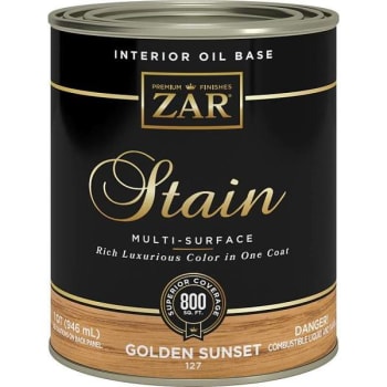 Image for Zar 1 Qt. Golden Sunset 127 Wood Stain (4-Pack) from HD Supply