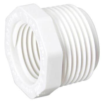 Mueller Streamline 2 In. X 1-1/2 In. PVC Schedule 40 Pressure Mipt X Fipt Bushing