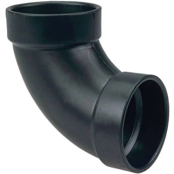 Image for VPC 1-1/2 In. ABS Plastic DWV 90 Degree Hub X Hub Elbow Fitting from HD Supply
