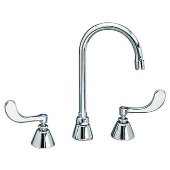 Image for Chicago Faucets 8 In. Widespread High-Arc Faucet, 5-1/4 In. Gooseneck (Chrome) from HD Supply