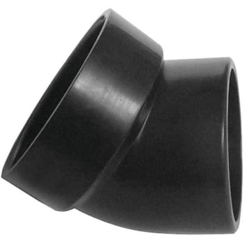 Image for VPC 1-1/2 In. ABS Plastic DWV 45 Degree Spigot X Hub Short Turn Street Elbow Fitting from HD Supply