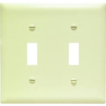 Image for Pass & Seymour/legrand Midi Toggle Plate 2-Gang (Ivory) from HD Supply