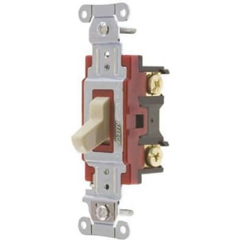 Image for Hubbell Wiring PRO Series 20a 3-Way Hubbell Toggle Switch (Ivory) from HD Supply