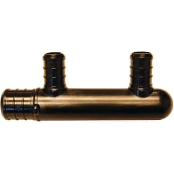 Image for Apollo 3/4 In. X 1/2 In. Poly Alloy Barb X PEX-B Barb 2-Port Closed Manifold from HD Supply
