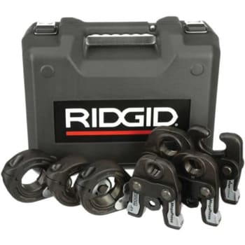 Image for Ridgid Megapress 1/2 in. to 1 in. Jaws, 1-1/4 in. to 2 in. Rings, Actuator and Case (For Standard Series Tools ) from HD Supply
