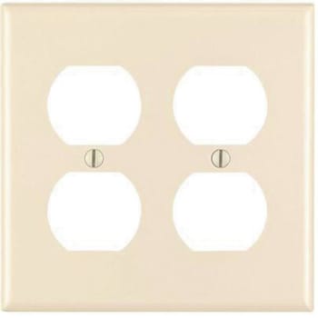 Image for Leviton 2-Gang Toggle Wall Plate (Almond) from HD Supply