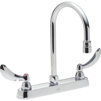 Image for Delta Commercial 8 In. Widespread 2-Handle High-Arc Bathroom Faucet (Chrome) from HD Supply