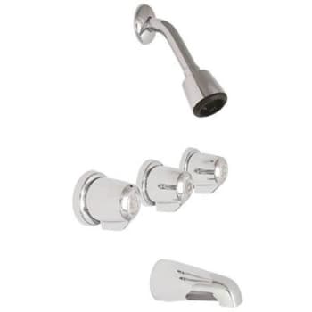 Image for Gerber 2-Handle Wall Mounted Tub And Shower Trim (Chrome) from HD Supply