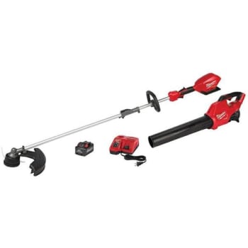 Milwaukee M18 Fuel 18v Li-Ion Quik-Lok Trimmer/blower Kit W/ Battery And Charger