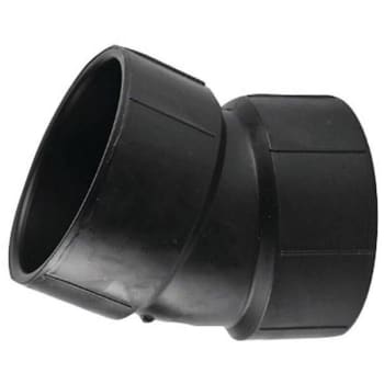 Image for VPC 4 In. ABS Plastic DWV 45 Degree Hub X Hub Short Turn Elbow Fitting from HD Supply