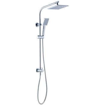 Image for Premier Brushed Nickel Wall Bar Shower Kit W/ 8"rain Shower Head & Hand Shower from HD Supply