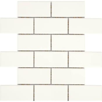 Image for Daltile 12 In. X 12 In. X 6.35 Mm Wall Restore Ceramic Mosaic Wall Tile  (Bright White) from HD Supply