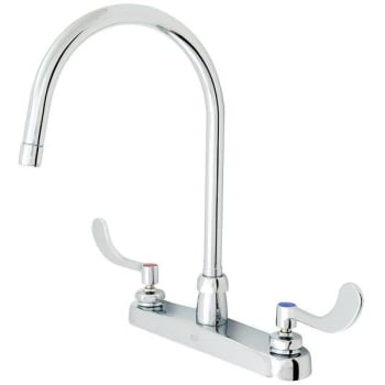 Image for Zurn 2-Handle Kitchen Sink Utility Faucet With 8 In. Gooseneck (Chrome) from HD Supply