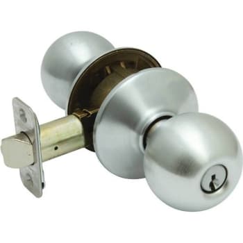Image for Schlage Orbit Keyed Entry Door Knob (Satin Chrome) from HD Supply