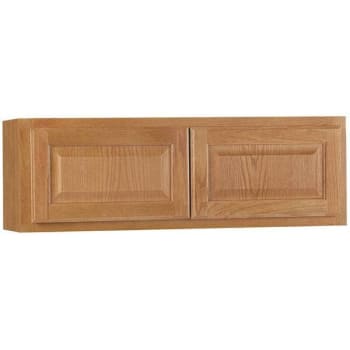 Image for Hampton Bay Assembled 36 In. X 12 In. X 12 In. Medium Oak Wall Bridge Kitchen Cabinet from HD Supply