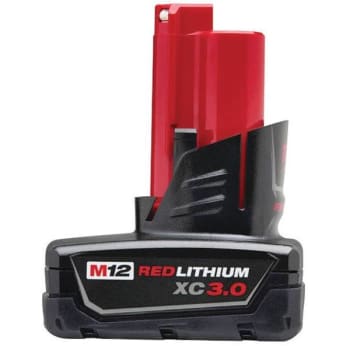 Image for Milwaukee M12 12v Lithium-Ion Xc Extended Capacity 3.0ah Battery Pack from HD Supply