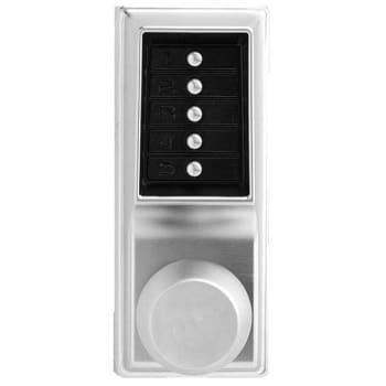 Image for Kaba Ilco Kaba Access 1000 Push-Button Knob Trim Passage Function (Dull Chrome) from HD Supply