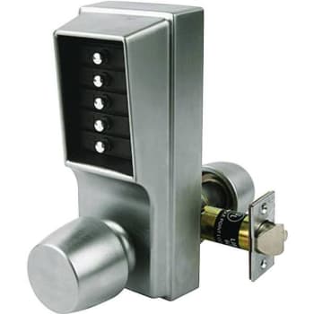 Image for Kaba Ilco Kaba Access 1000 Push-Button Standard Access Knob Trim (Satin Chrome) from HD Supply