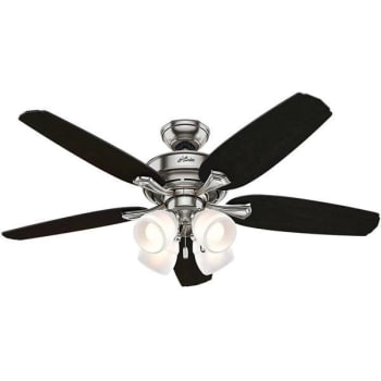 Image for Hunter Channing 52 In. Indoor Led Brushed Nickel Ceiling Fan W/ Light from HD Supply