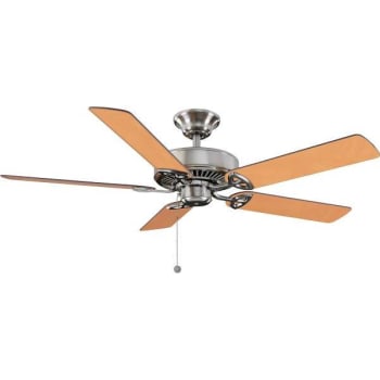 Image for Hampton Bay 52 In. Led Brushed Nickel W/ Mahogany/maple Blades Ceiling Fan from HD Supply