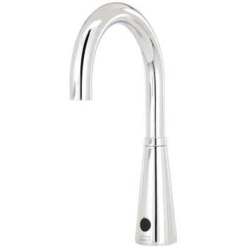 American Standard Touchless Bathroom Faucet, 6"gooseneck, 0.5 Gpm, Chrome