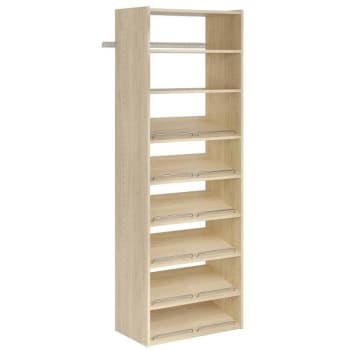 Easy Track Living Essential Shoe Tower Kit Honey Blonde