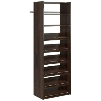 Easy Track Living Essential Shoe Tower Kit Truffle