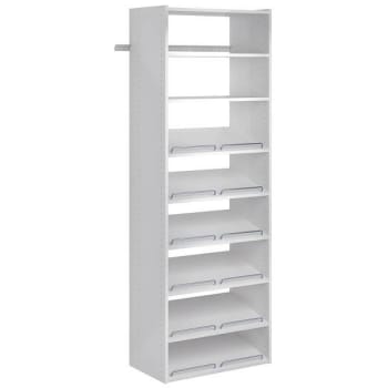 Easy Track Living Essential Shoe Tower Kit White
