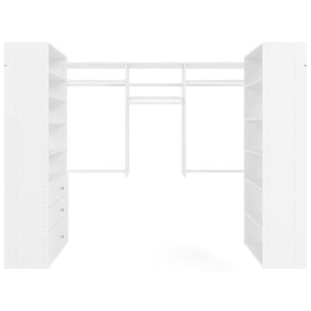 Image for Easy Track 8-Foot X 4-Foot U-Shape Walk-In Closet White from HD Supply