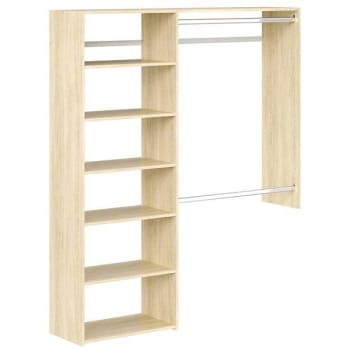Image for Easy Track 3'-5' W Deluxeplus Shelving Closet Kit Honey Blonde from HD Supply