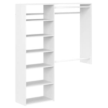 Image for Easy Track 3'-5' W Deluxeplus Shelving Closet Kit White from HD Supply