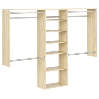 Image for Easy Track 4'-8' W Deluxeplus Shelving Closet Kit Honey Blonde from HD Supply