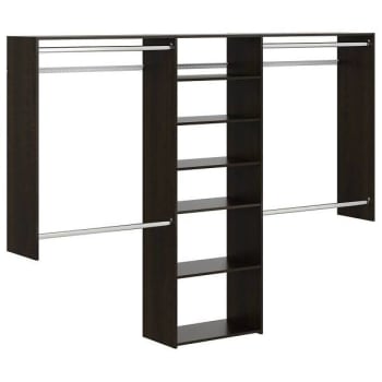 Easy Track 4'-8' W Deluxeplus Shelving Closet Kit Truffle