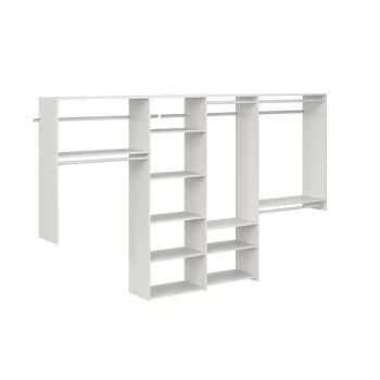 Image for Easy Track Dual Tower 10-Foot Basic Closet Kit White from HD Supply