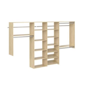 Image for Easy Track Dual Tower 10-Foot Classic Closet Kit Honey Blonde from HD Supply
